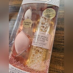 Marie Claire Makeup Sponges and Cleanser Set